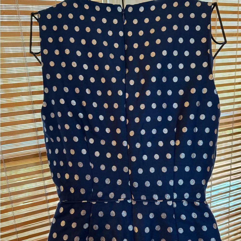 J.Crew Factory | Blue Polka Dot Dress NWT - Picture 4 of 5